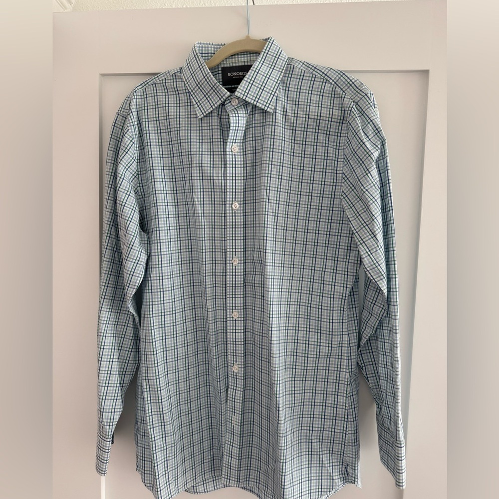 Men’s Bonobos Wrinkle Free tailored slim fit shirt